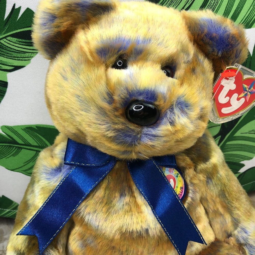 Ty Original 14” Beanie Buddy Clubby III Bear RARE NWT - Picture 3 of 16